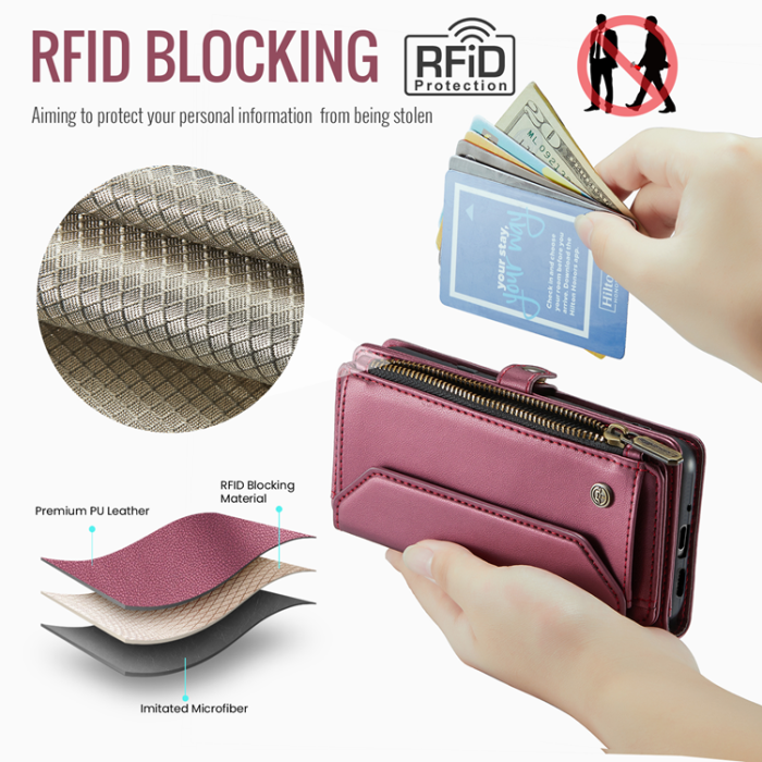Caseme - CASEME Google Pixel 10/10 Pro Plånboksfodral RFID Zipper