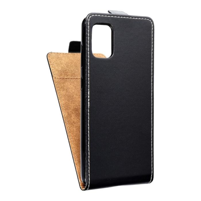 UTGATT1 - Flip fodral med kortfack till Samsung A31 Svart