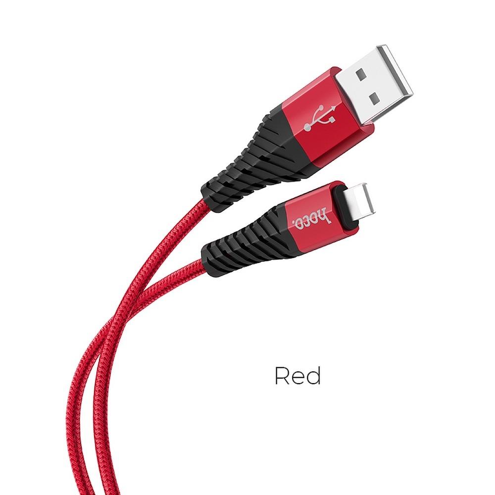 HOCO COOL USB-A till Lightning kabel 1m Röd | 3541 | AlltMobil