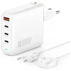 4smarts - 4smarts Snabbladdare 100W 3xUSB-C 1xUSB-A Flex Pro - Vit