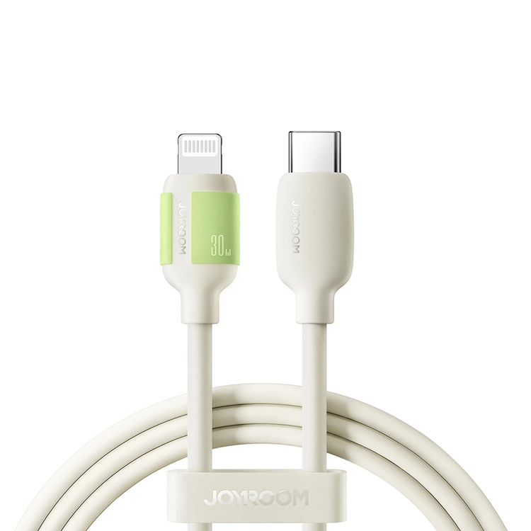 Joyroom USB-C Till Lightning Kabel 1.2m - Beige | 3541 | AlltMobil