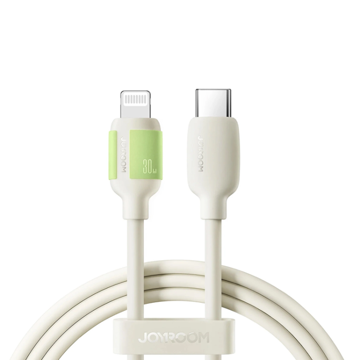 Joyroom - Joyroom USB-C Till Lightning Kabel 30W 2m - Beige