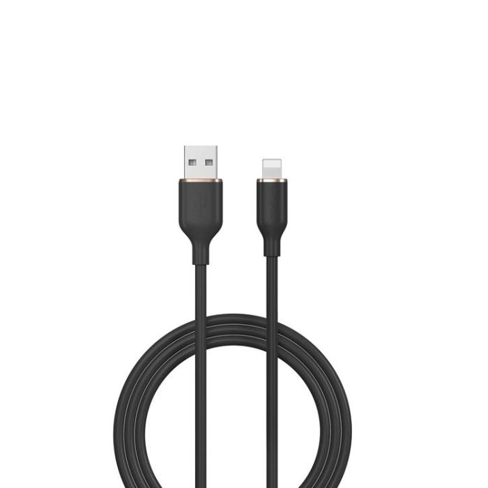 Devia - Devia USB Till Lightning 1.2m Kabel 2.4A Jelly EC630 - Svart