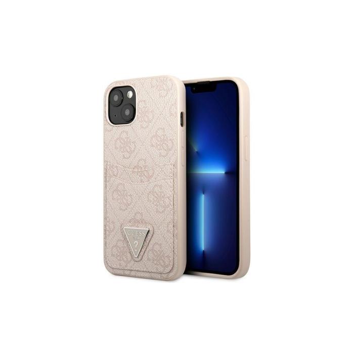 OEM - iPhone 13 Pro Max Rosa Hårt Skal med Kortplats - Triangle Logo