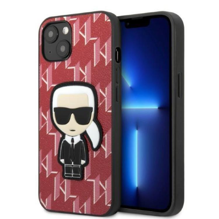 Karl Lagerfeld iPhone 13 Skal Monogram Ikonik Patch - Röd | 2353 | AlltMobil