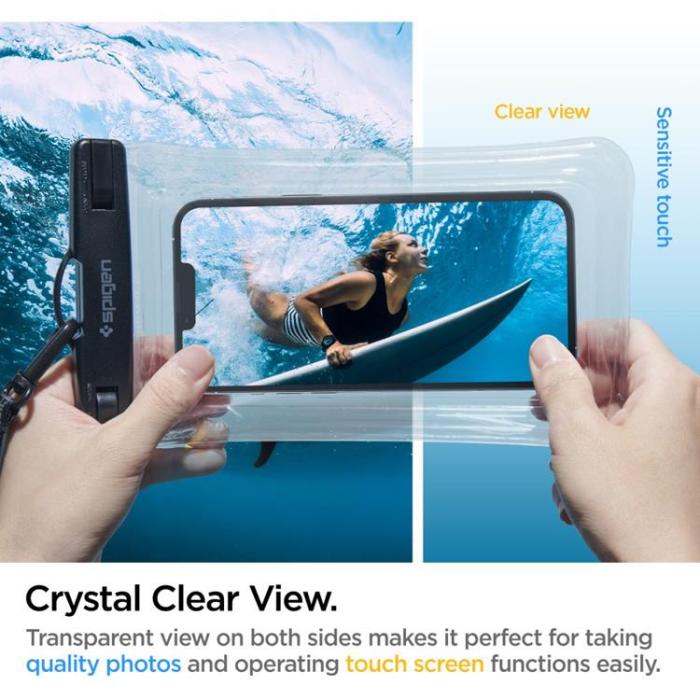 Spigen - Spigen Universala Vattentät Mobilväskor A610 - Crystal Clear