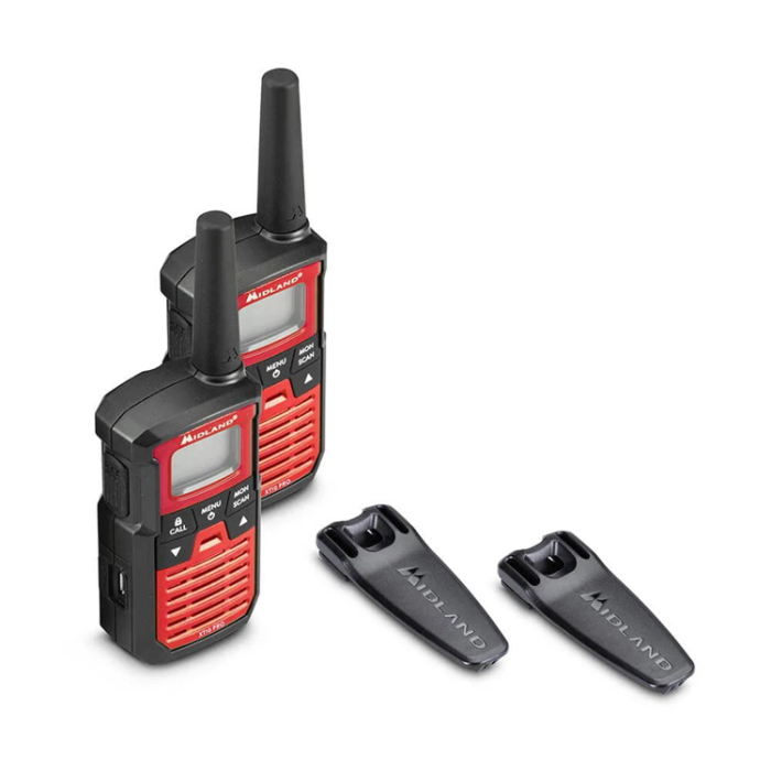 MIDLAND - Midland Walkie Talkie XT10 Pro - Svart/Röd