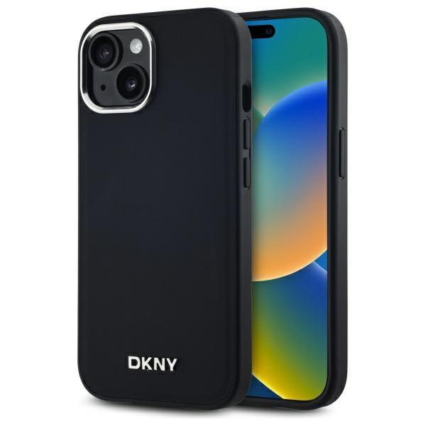 DKNY iPhone 15 Plus Mobilskal MagSafe Plain Logo - Svart | 2353 | AlltMobil