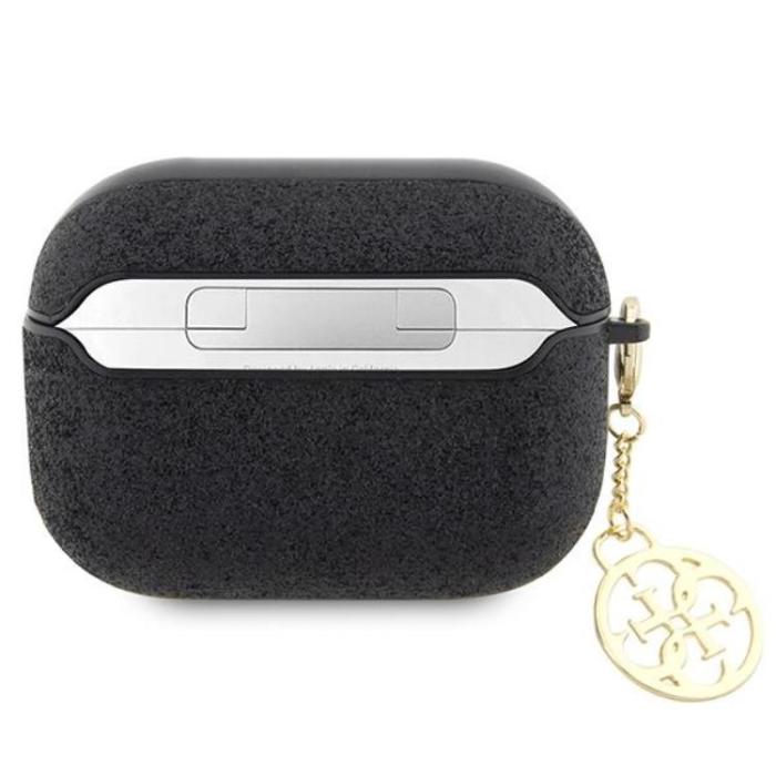 Guess - Guess Airpods Pro 2 Skal Glitter Flake Charm - Svart
