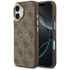 Guess - Guess iPhone 17 Mobilskal MagSafe 4G PU Classic Logo - Brun