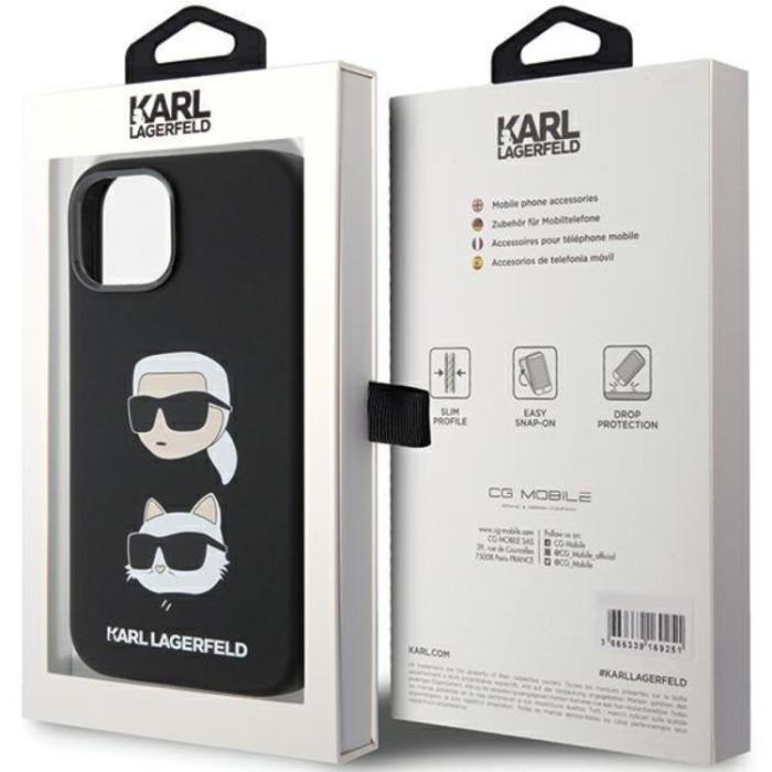 KARL LAGERFELD - Karl Lagerfeld iPhone 15/14 Plus Mobilskal Silikon Karl&Choupette
