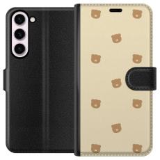 iSecrets - Pl&aring;nboksfodral till Samsung Galaxy S23+ med Bj&ouml;rnm&ouml;nster