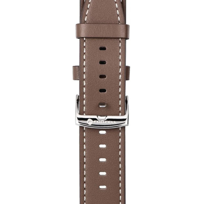 Forcell - Forcell Galaxy Watch 20mm Armband Eco Läder - Brun