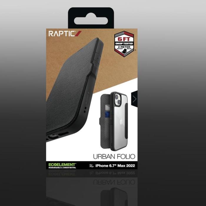 Raptic - Raptic iPhone 14 Plus Plånboksfodral X-Doria Urban Folio Flip - Svart