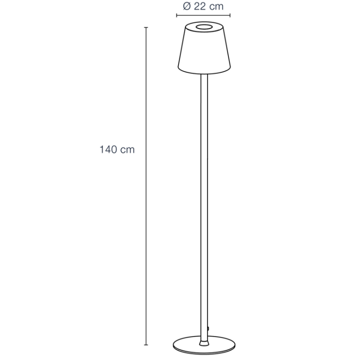 LightsOn - LightsOn Sofy Golvlampa Dimbar 8W 870lm Grå