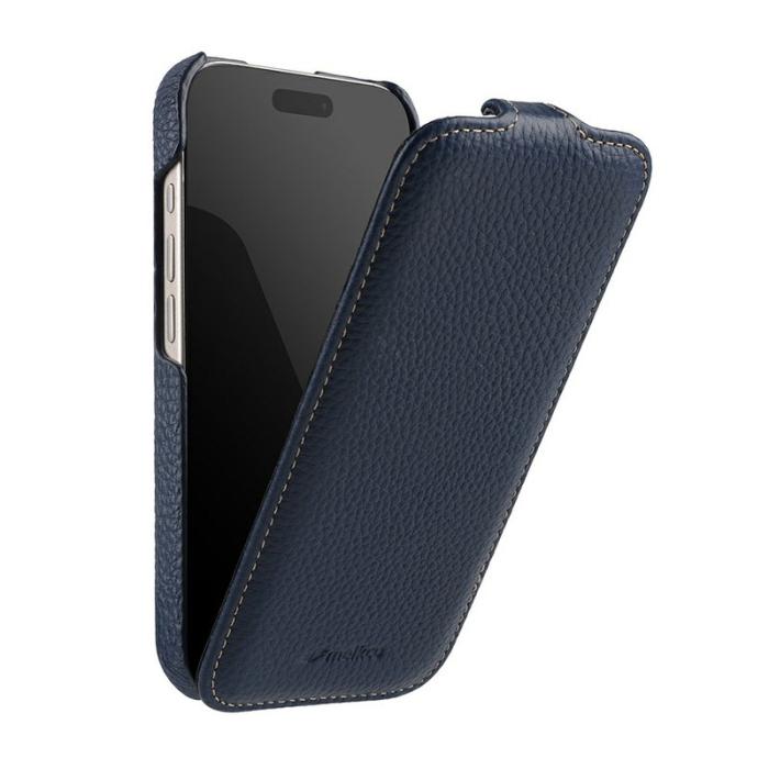 Melkco - MELKCO Mobilskal till iPhone 17 Pro Max Äkta Läder + PC - Blå