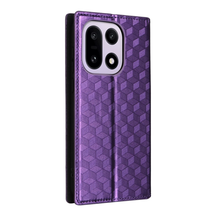 A-One Brand - OnePlus 15 Plånboksfodral Rhombus Imprinted Konstläder - Lila