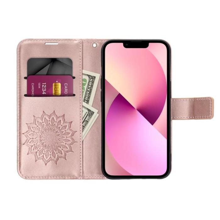 OEM - iPhone 11 Plånboksfodral Mezzo Mandala - Rose Guld