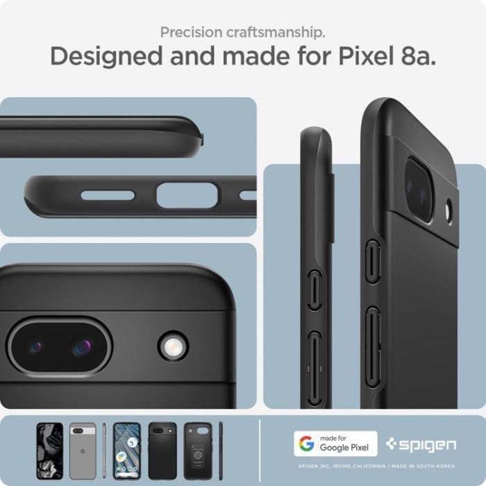 UTGATT - Spigen Google Pixel 8A Mobilskal Thin Fit - Svart