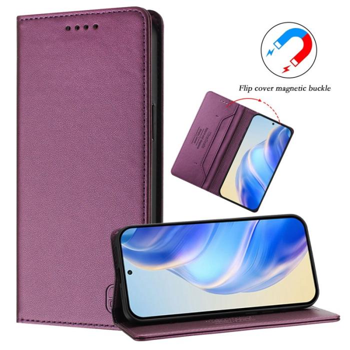 OEM - RINACASIS Samsung Galaxy S26+ Plånboksfodral Konstläder RFID Skydd - Lila