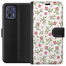 iSecrets - Pl&aring;nboksfodral till Motorola Moto G73 med Blommigt