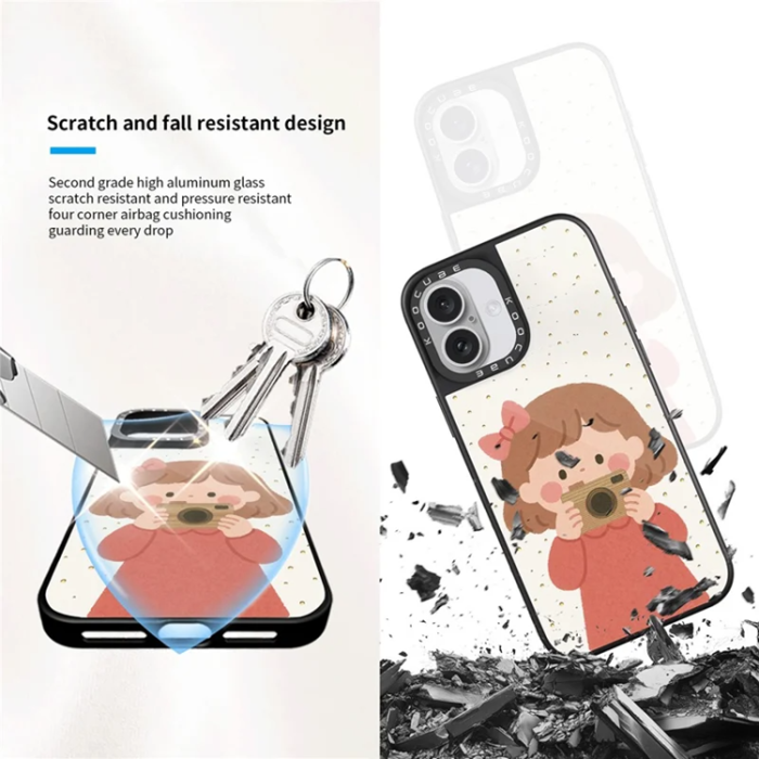 A-One Brand - Mobilskal till iPhone 16 Plus MagSafe Aluminium Silikon