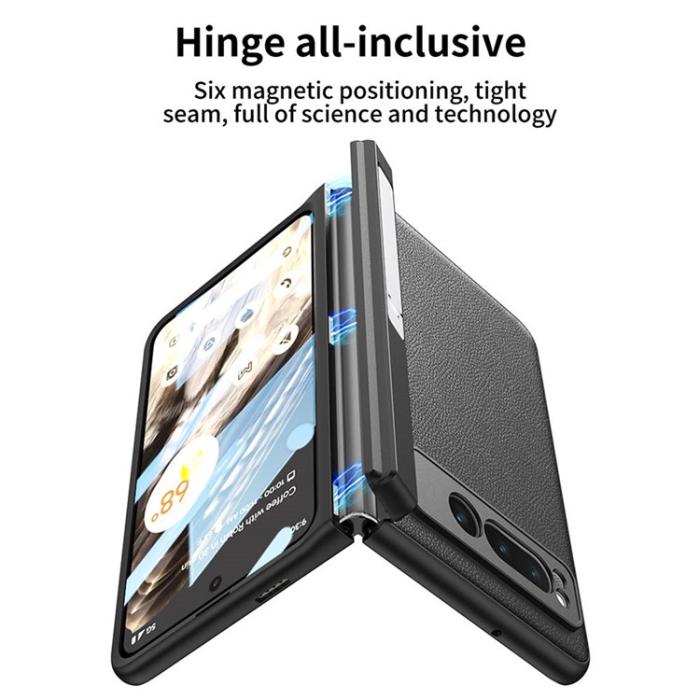GKK - GKK Google Pixel Fold Mobilskal Kickstand PU-Läder - Grön