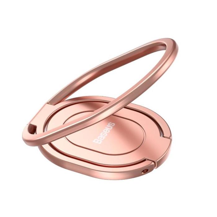 UTGATT1 - Baseus Rails Self-Adhesive Ringhållare Telefonställ - Rosa
