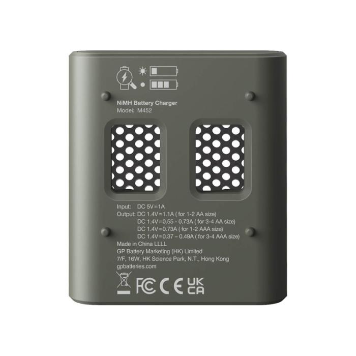 GP - GP Batteriladdare Speed Charger M452 4xAA 2600mAh