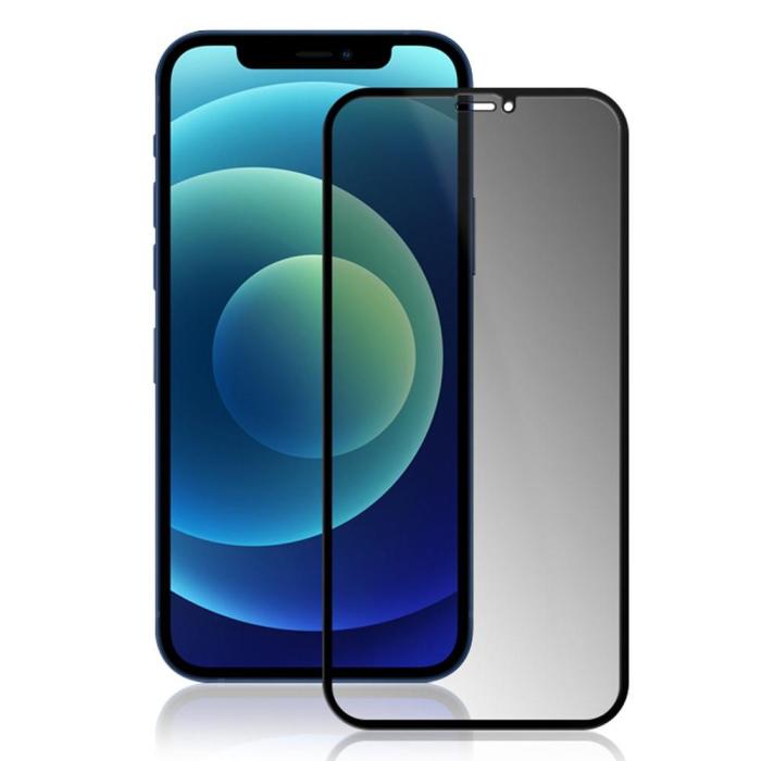 OEM - [BULK 1st] iPhone 12/12 Pro Härdat Glas Skärmskydd - Privacy