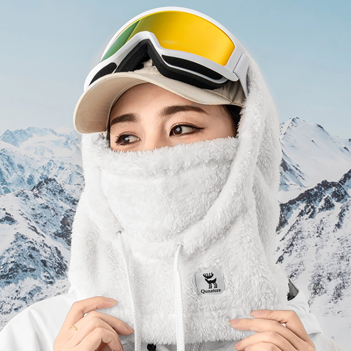 Qunature - Qunature Ski Balaclava Storlek L Arctic Velvet - Vit