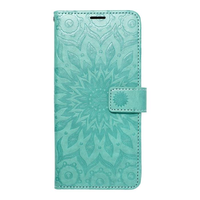 OEM - MEZZO plånboksfodral för Samsung A54 5G mandala grön