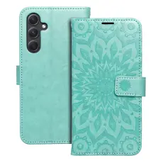 OEM - MEZZO pl&aring;nboksfodral f&ouml;r Samsung A54 5G mandala gr&ouml;n