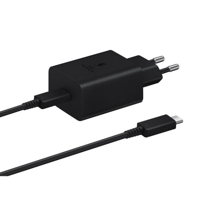 Samsung - Samsung PD Väggladdare 45W USB-C Kabel - Svart