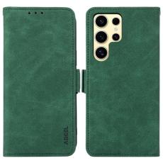 ABEEL - ABEEL Konstl&auml;der Pl&aring;nboksfodral f&ouml;r Samsung Galaxy S21 Ultra 5G - Gr&ouml;n