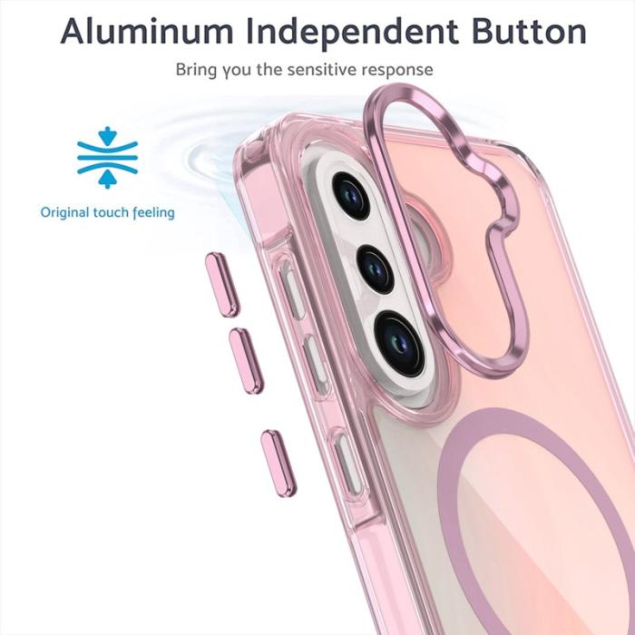 OEM - Mobilskal till Samsung Galaxy S26/S26 Pro Magnetiskt Färgskiftande TPU - Vit