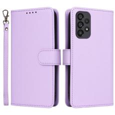BETOPNICE - BETOPNICE Samsung Galaxy A73 5G Pl&aring;nboksfodral - Detachable Konstl&auml;der- Lila