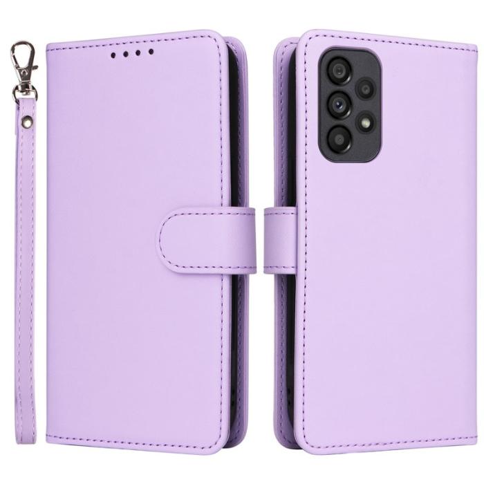 BETOPNICE - BETOPNICE Samsung Galaxy A73 5G Plånboksfodral - Detachable Konstläder- Lila