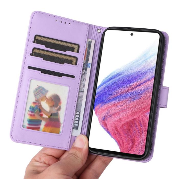 BETOPNICE - BETOPNICE Samsung Galaxy A73 5G Plånboksfodral - Detachable Konstläder- Lila