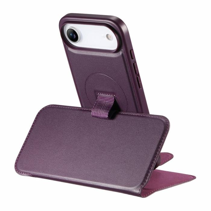 CASENEO - CASENEO iPhone Air Plånboksfodral RFID Blocking Konstläder - Lila