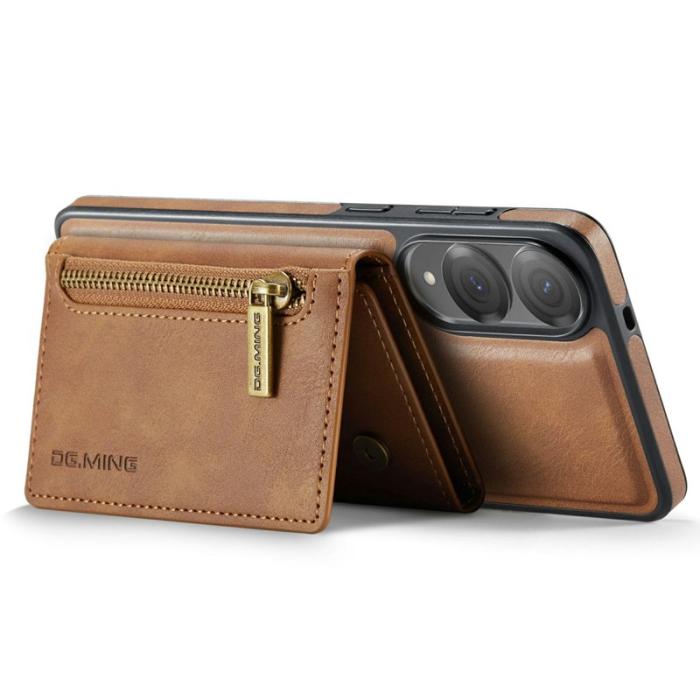 DG.MING - DG.MING M5 Series Mobilskal till Samsung Galaxy S25 Edge Konstläder Brun