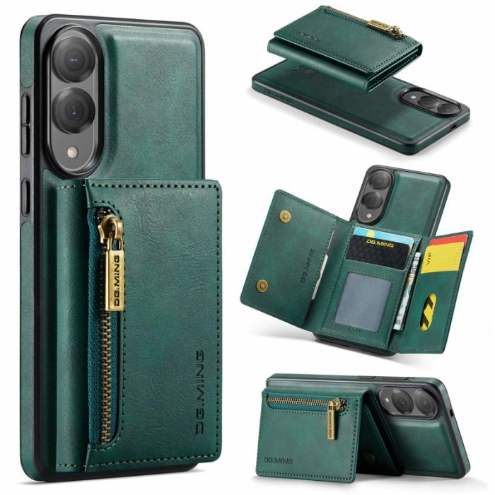 DG.MING - DG.MING M5 Series Mobilskal till Samsung Galaxy S25 Edge Konstläder Grön