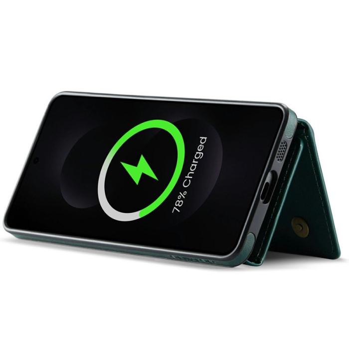 DG.MING - DG.MING M5 Series Mobilskal till Samsung Galaxy S25 Edge Konstläder Grön