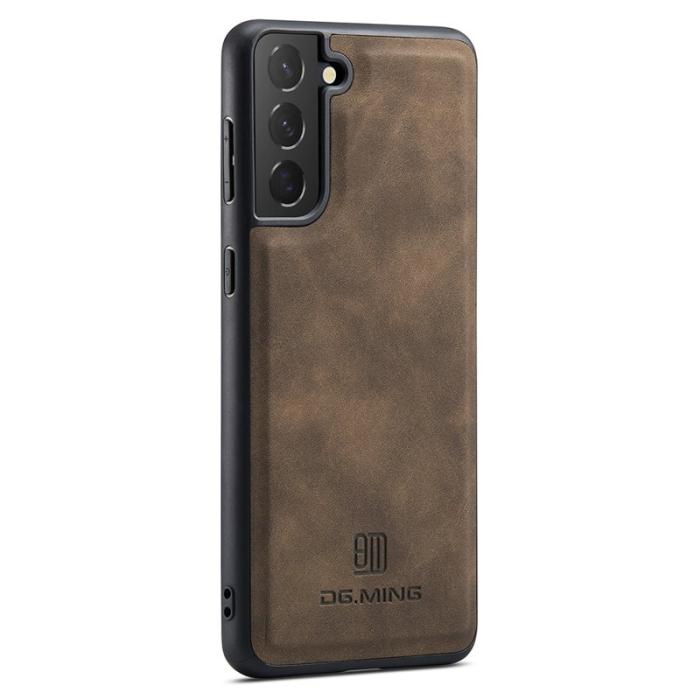 DG.MING - DG.MING Mobilskal till Samsung Galaxy S23 Anti-Drop PC+TPU PU - Brun