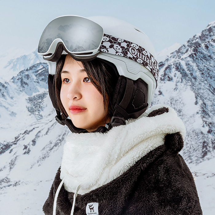 Qunature - Qunature Ski Balaclava Storlek L Panda - Svart/Vit