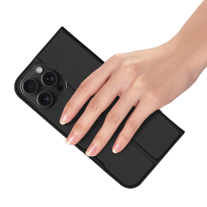 Dux Duci - Dux Ducis iPhone 16 Pro Plånboksfodral Skin Pro - Svart