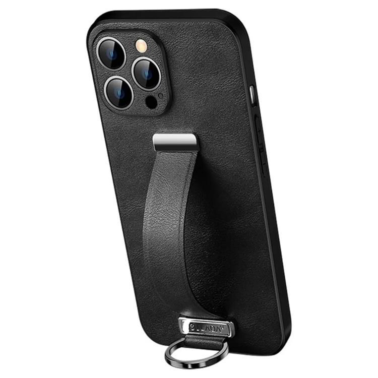 SULADA iPhone 14 Pro Mobilskal Kickstand med Wristband - Svart | 2353 | AlltMobil