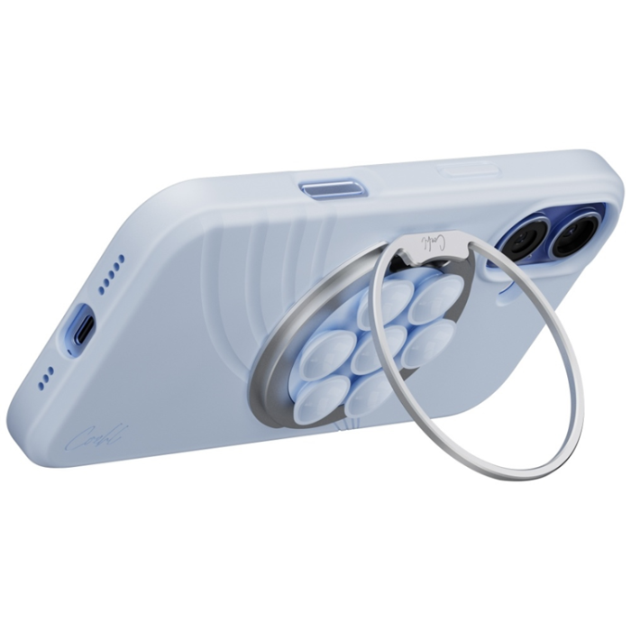 TELESIN - UNIQ Magsafe Mobilhållare Coehl Luna med Spegel Och Sugkopp - Blå