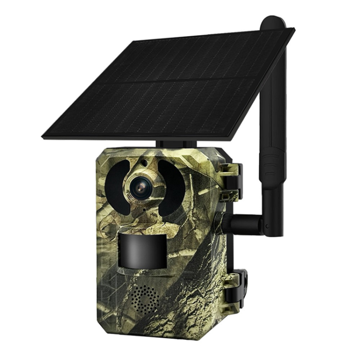 A-One Brand - ESCAM Solcellsdriven 4G-Jaktkamera Vattentät PIR-Rörelsesensor