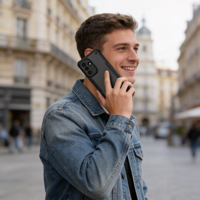 Ringke - Tech-Protect Mobilskal För Galaxy A37 5G Rugged Shield - Matt Svart